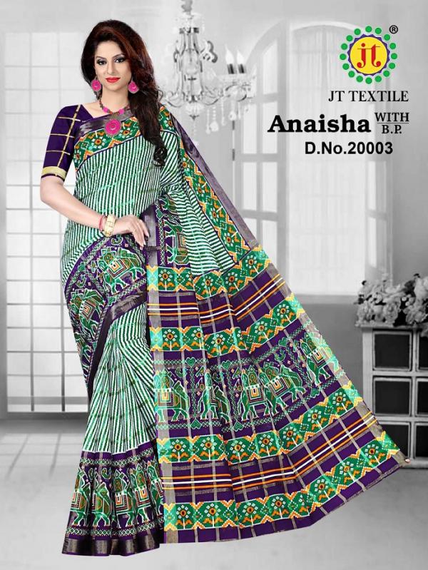Jt Anaisha Vol-20 Cotton Designer Exclusive Saree Collection